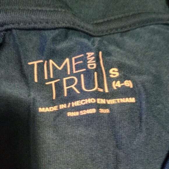 Time and Tru Teal Sleeveless Tank Top - Picture 2 of 2